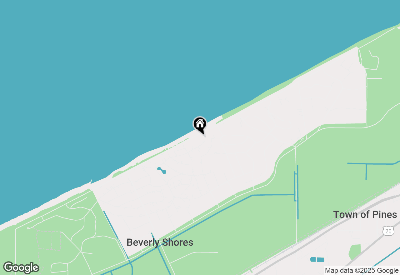 Map of 325 E Lake Front Drive, Beverly Shores, IN 46301