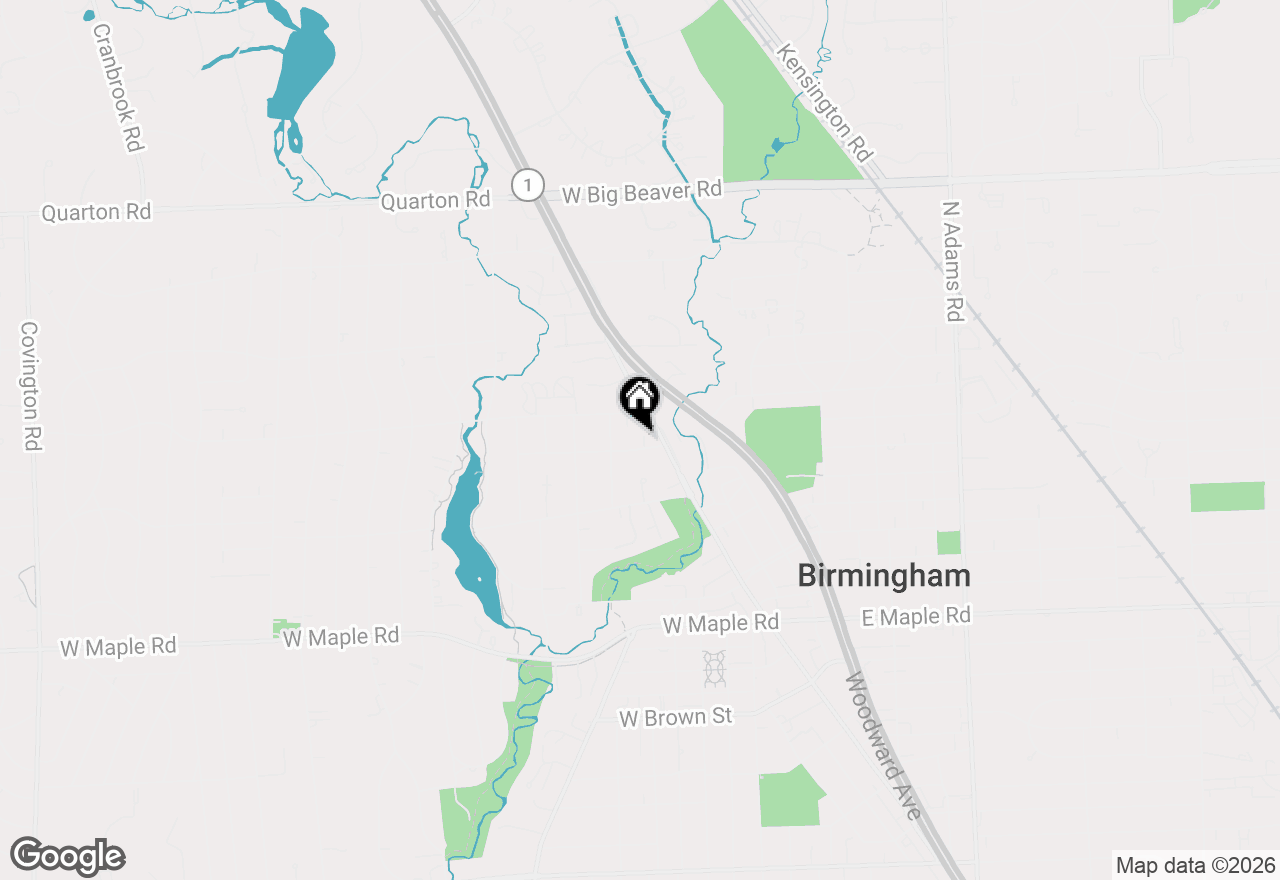 Map of 488 Vinewood Avenue, Birmingham, MI 48009