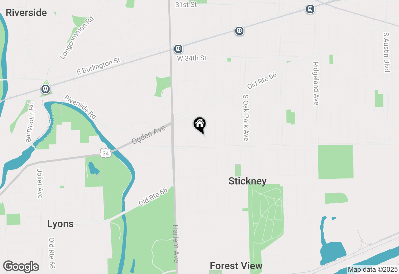 Map of 3824 Wenonah Avenue, Berwyn, IL 60402