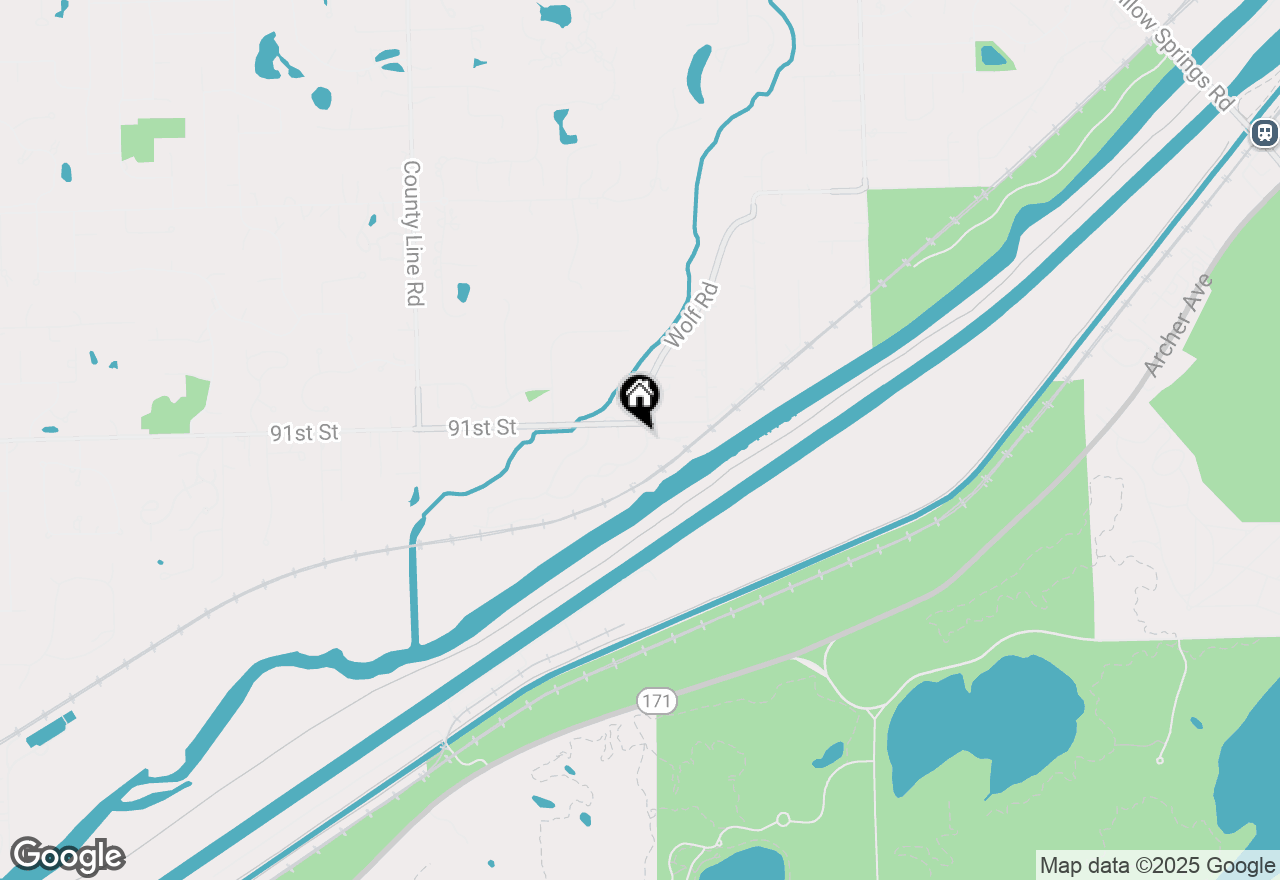 Map of 108 Santa Fe Lane, Willow Springs, IL 60480