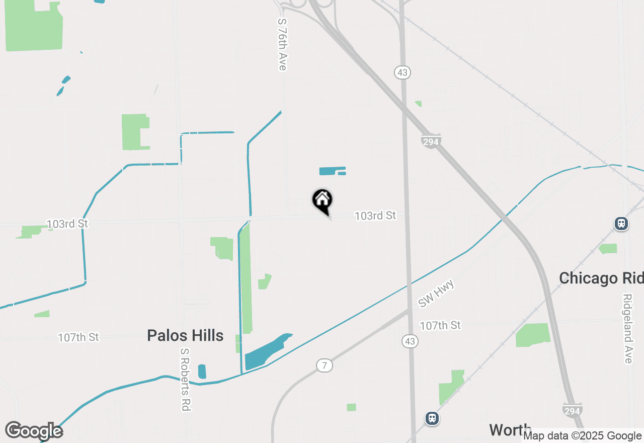 Map of 10300 S 75th Avenue, Palos Hills, IL 60465