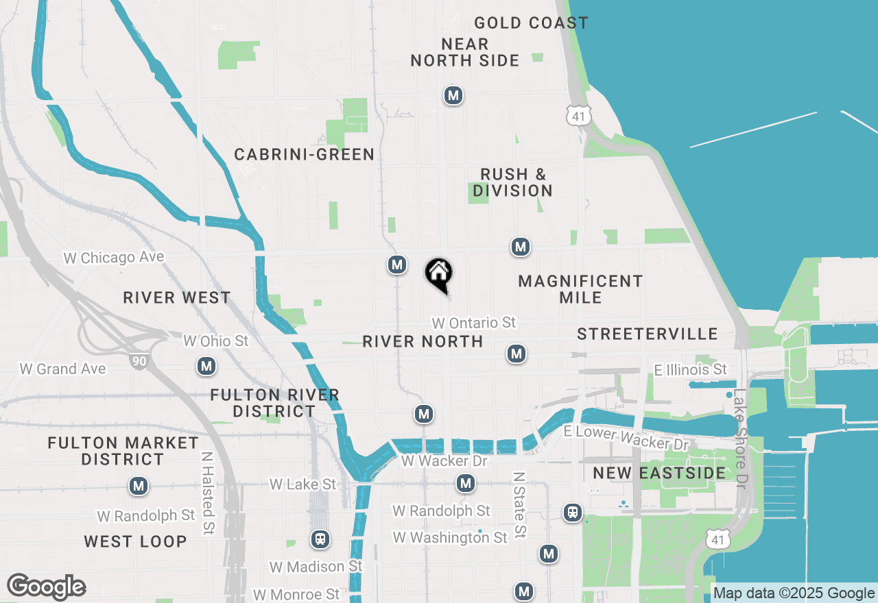 Map of 146 W Erie Street #1101, Chicago, IL 60654