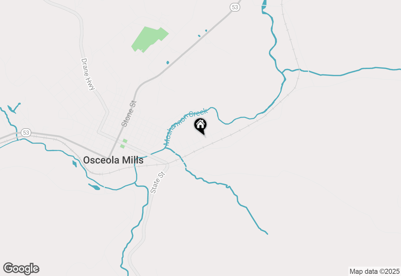 Map of 322 Walker Street, Osceola Mills, PA 16666