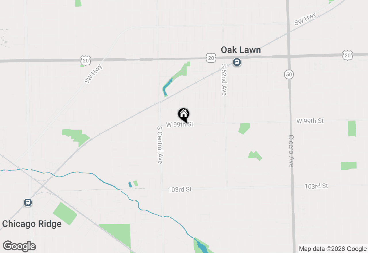 Map of 5425 W 99th Street, Oak Lawn, IL 60453