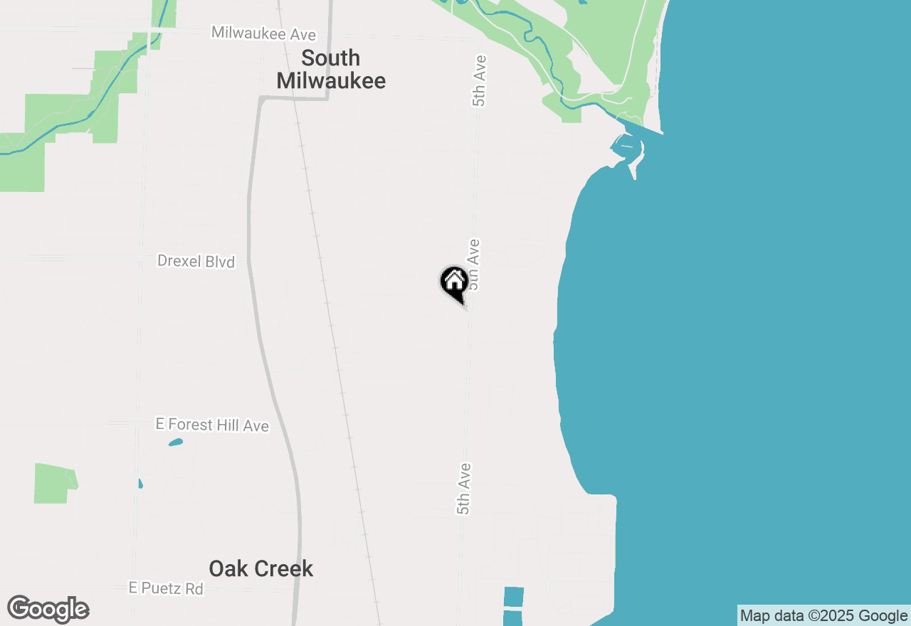 Map of 513 Blake Ave, South Milwaukee, WI 53172