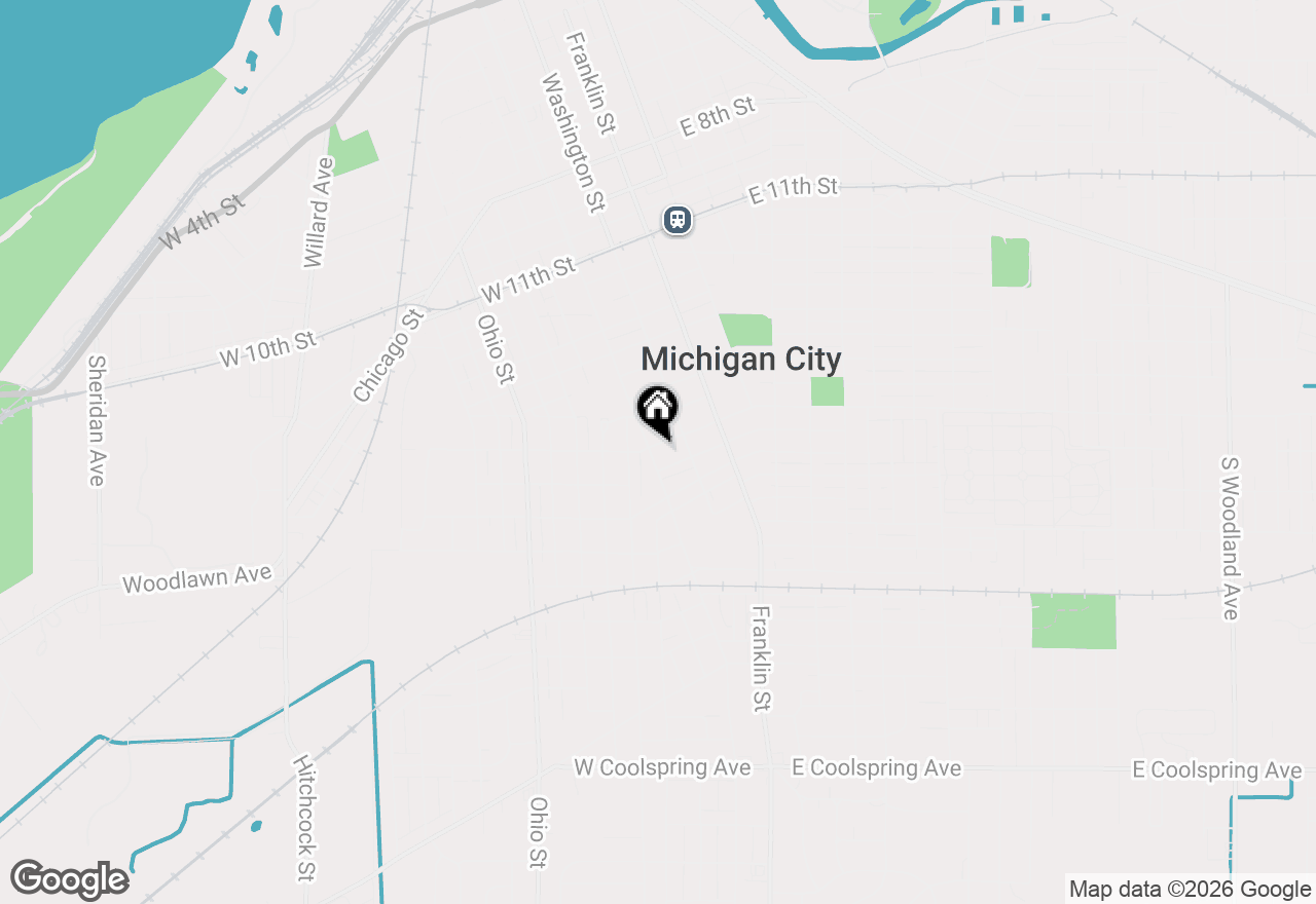 Map of 228 W Barker Avenue #D, Michigan City, IN 46360