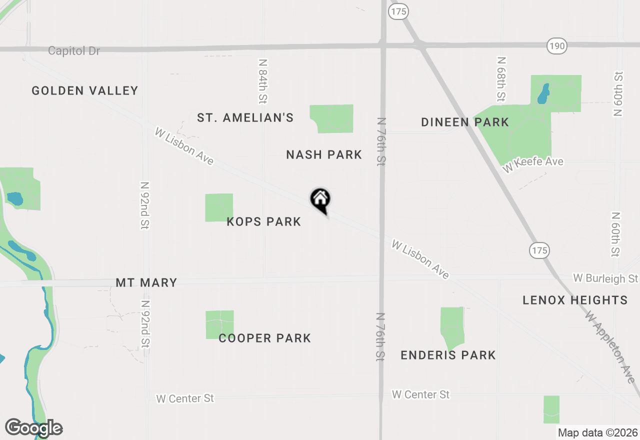 Map of 3279 N 80th St, Milwaukee, WI 53222