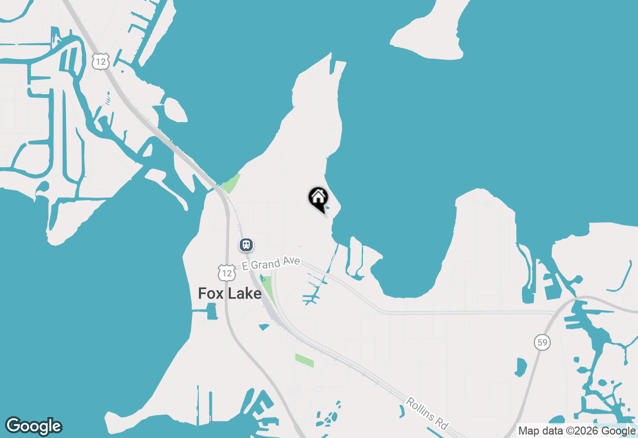 Map of 38 N Holly Avenue, Fox Lake, IL 60020