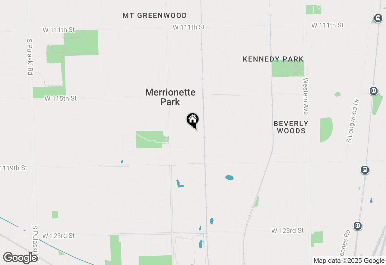 Map of 11713 S Meadow Lane Drive, Merrionette Park, IL 60803