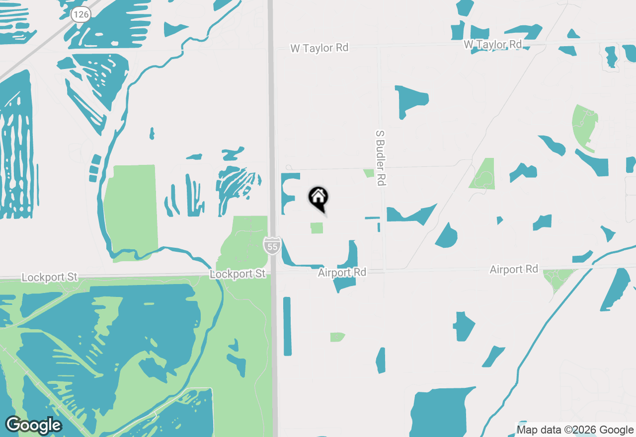 Map of 2022 Whitmore Drive, Romeoville, IL 60446
