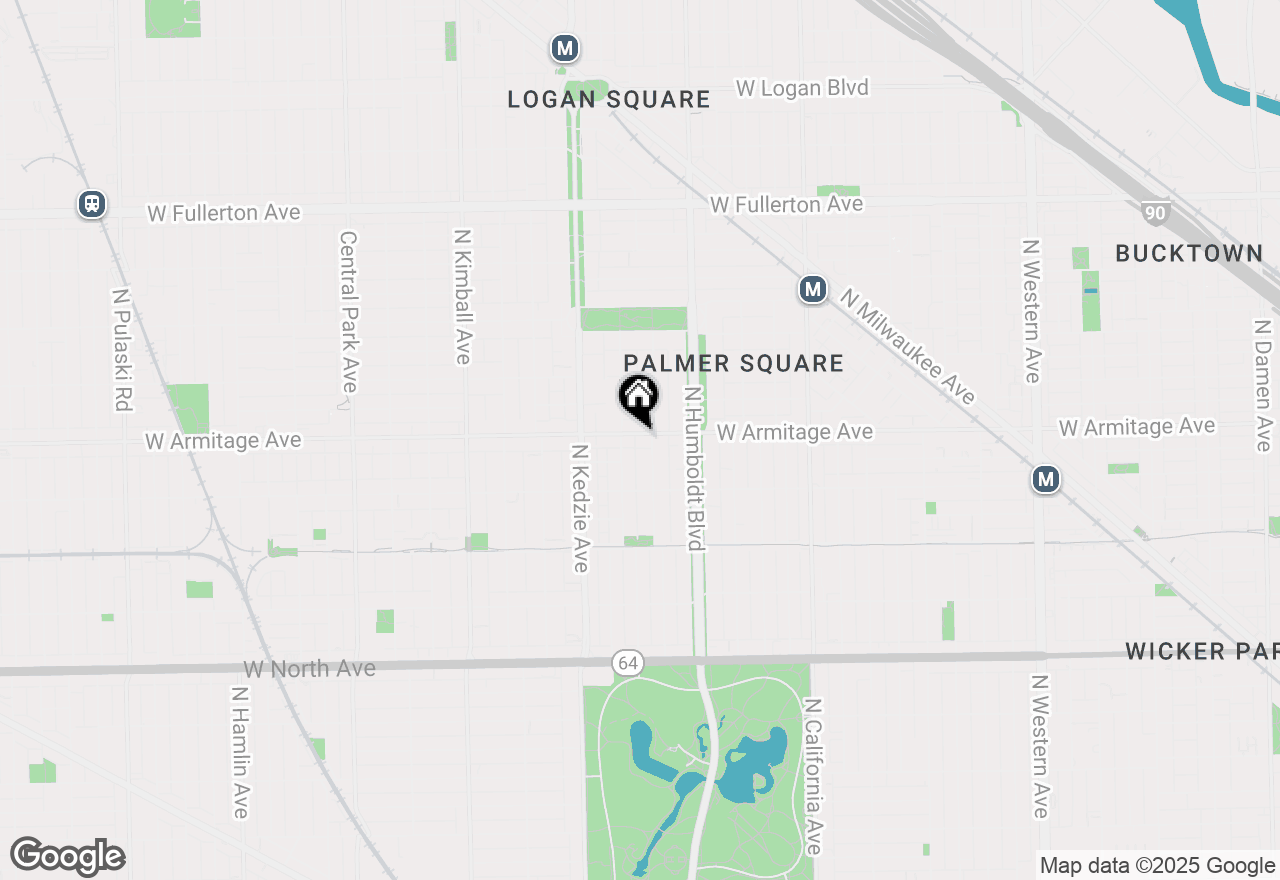 Map of 3053 W Armitage Avenue #2R, Chicago, IL 60647