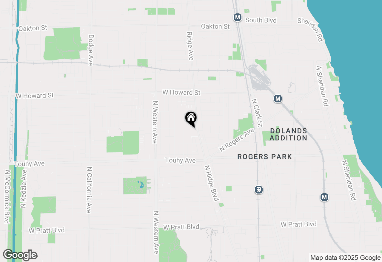 Map of 7350 N Ridge Boulevard #21B, Chicago, IL 60645