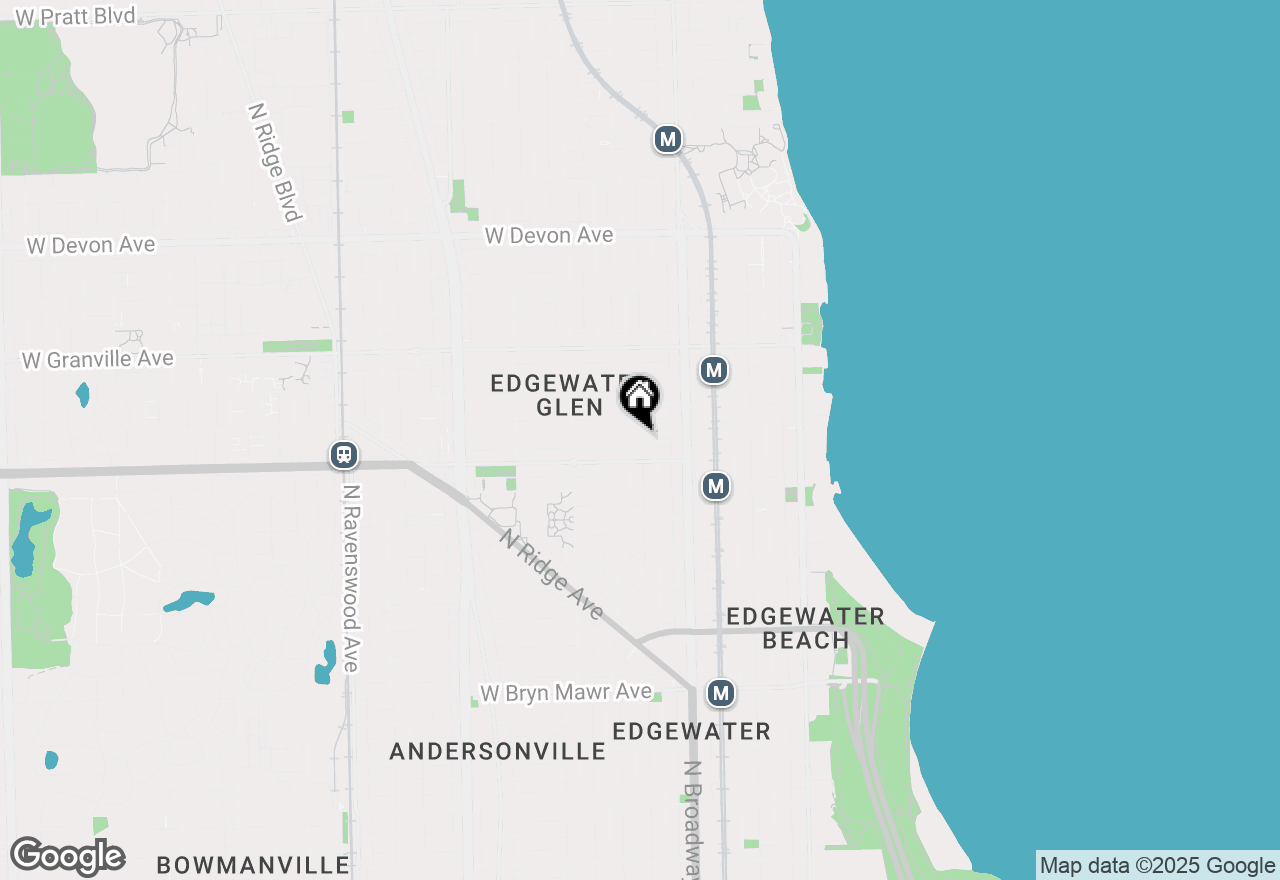 Map of 1249 W Norwood Street, Chicago, IL 60660