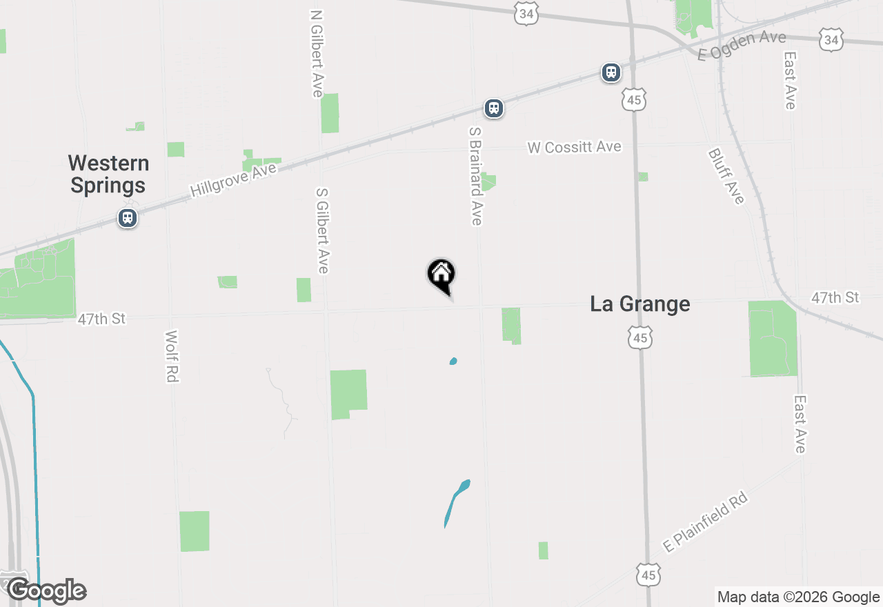 Map of 443 Blackstone Avenue, La Grange, IL 60525