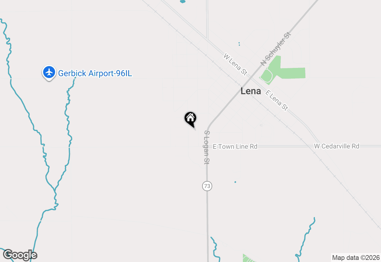 Map of 808 Virginia Avenue, Lena, IL 61048
