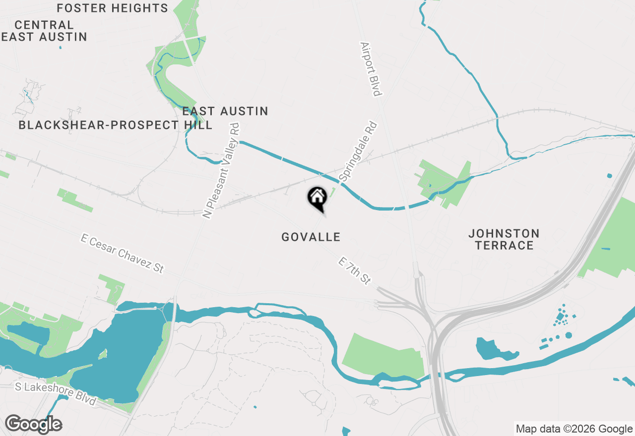Map of 3524 Gonzales St #2A, Austin, TX 78702