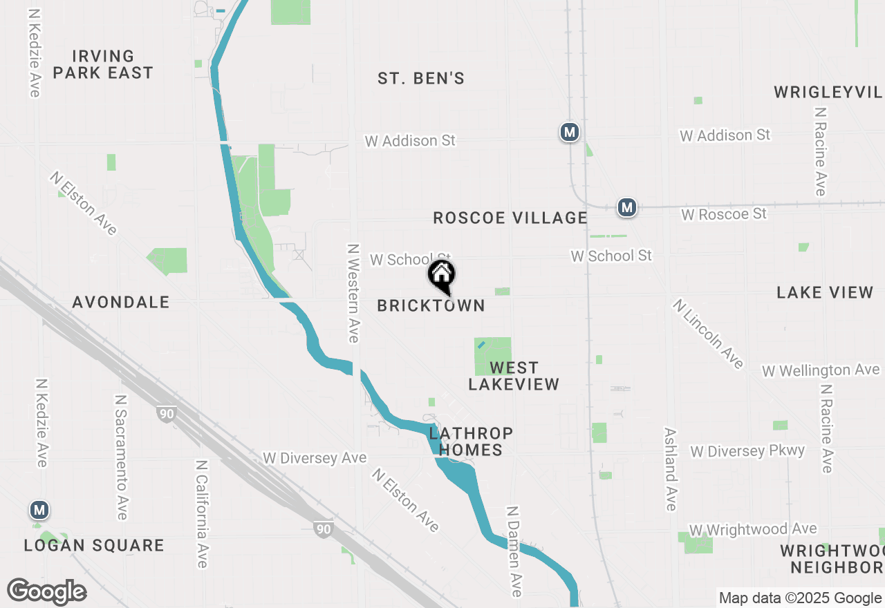 Map of 2149 W Belmont Avenue #2E, Chicago, IL 60618