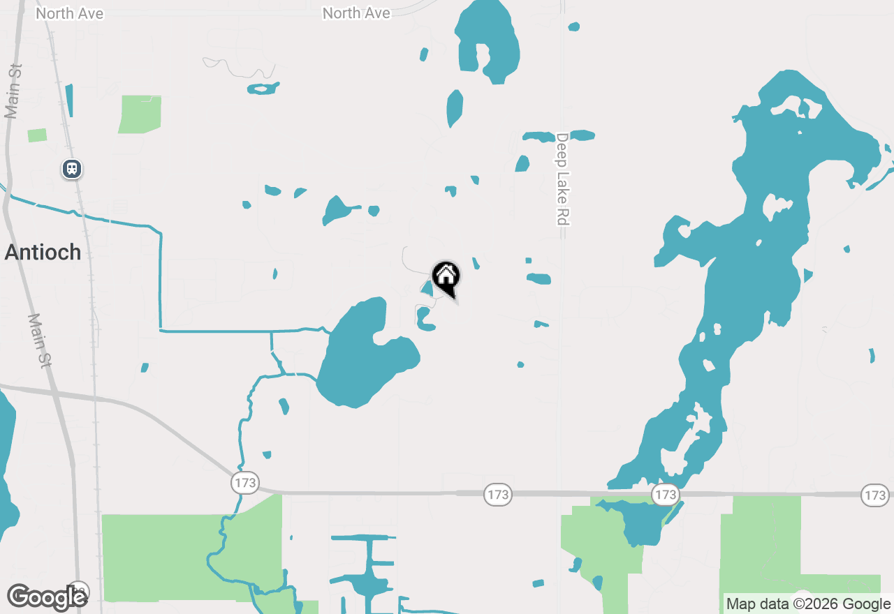 Map of 1033 White Pine Drive, Antioch, IL 60002