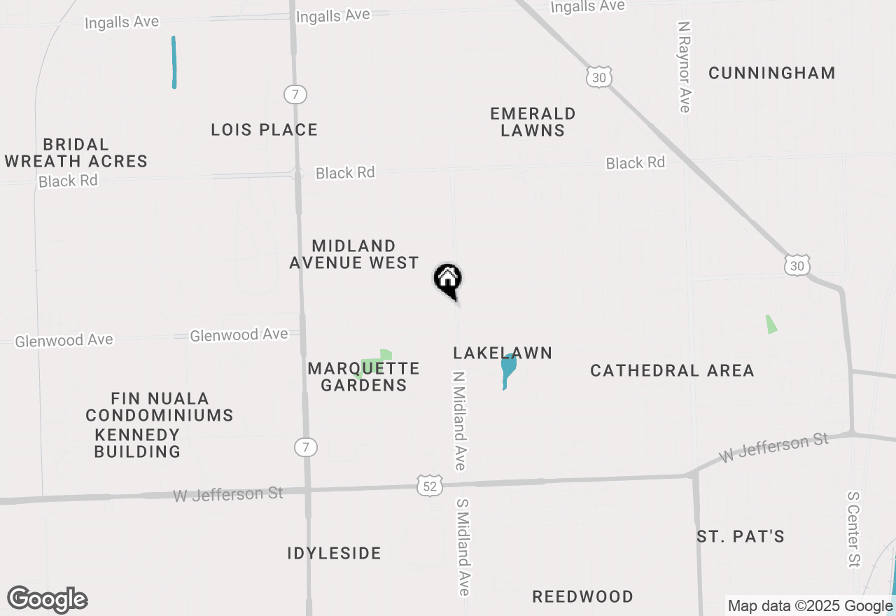 Map of 1416 West Acres Road, Joliet, IL 60435