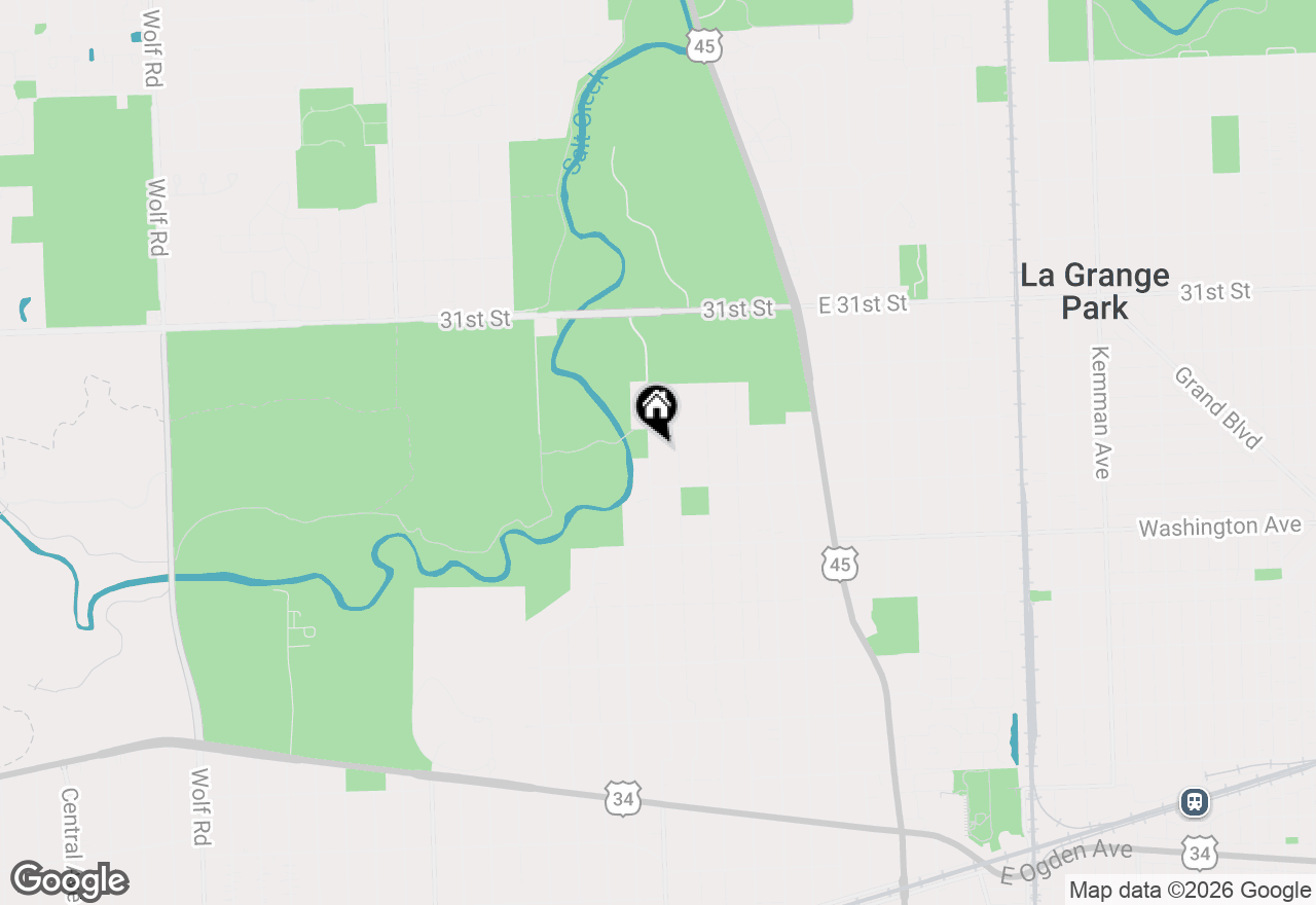 Map of 831 N Brainard Avenue, La Grange Park, IL 60526