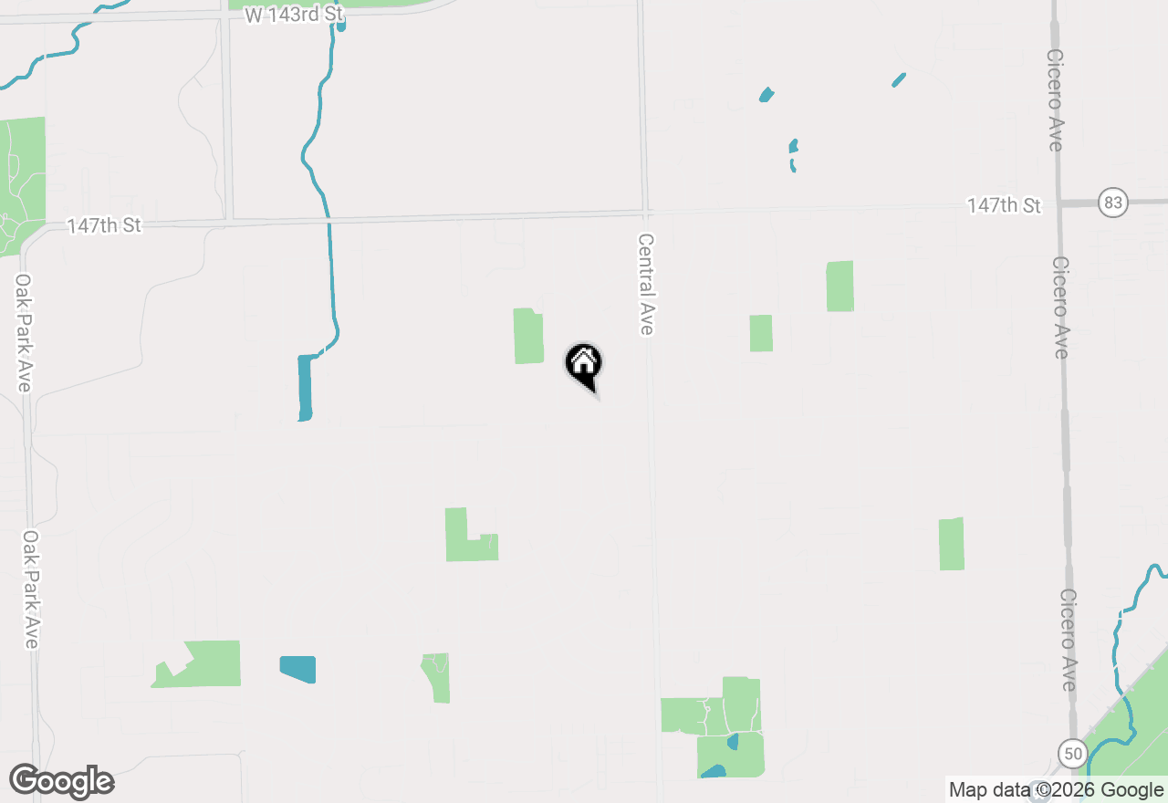 Map of 5746 Vine Street, Oak Forest, IL 60452