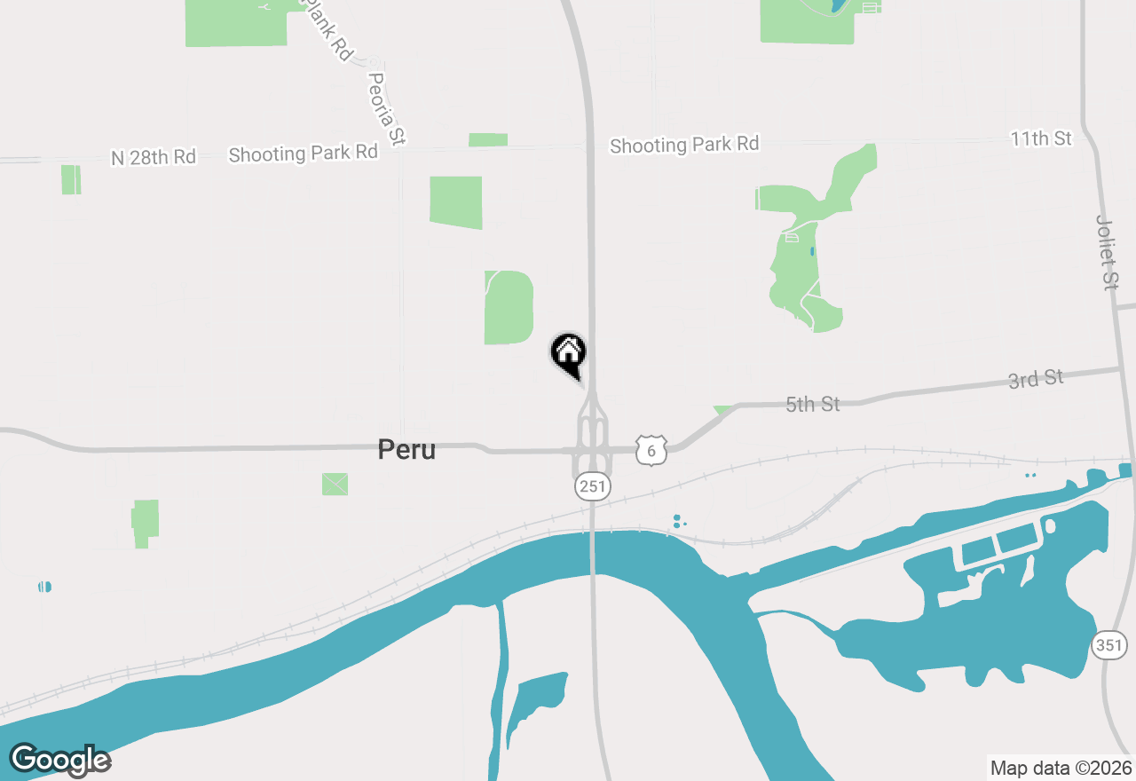 Map of 1203 6th Street, Peru, IL 61354