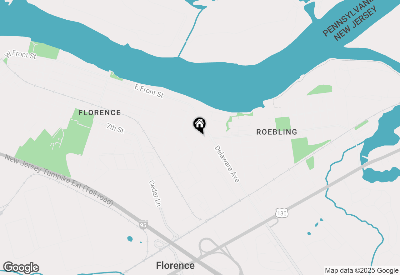 Map of 886 E Third Street, Florence, NJ 08518