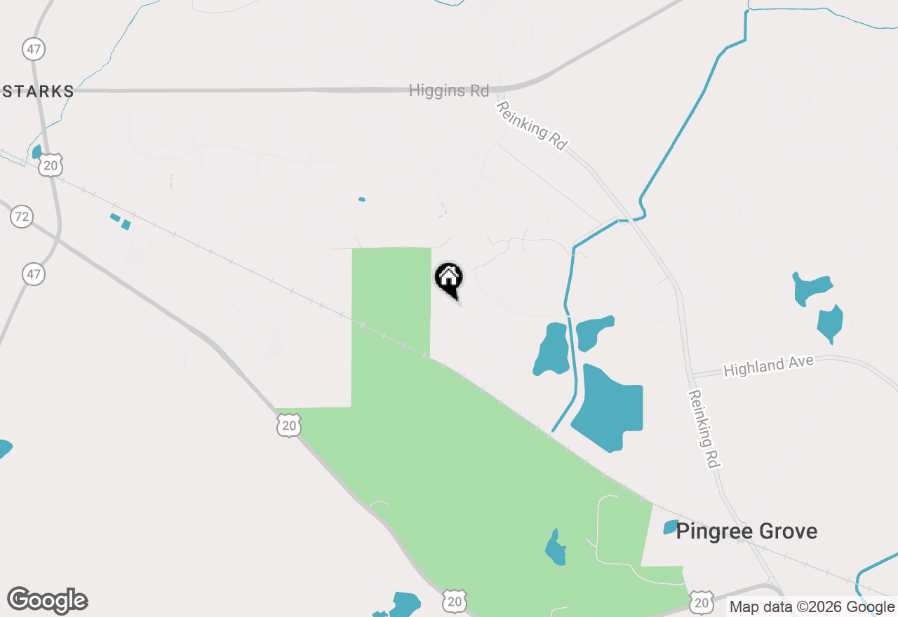 Map of 946 Oxford Court, Pingree Grove, IL 60140