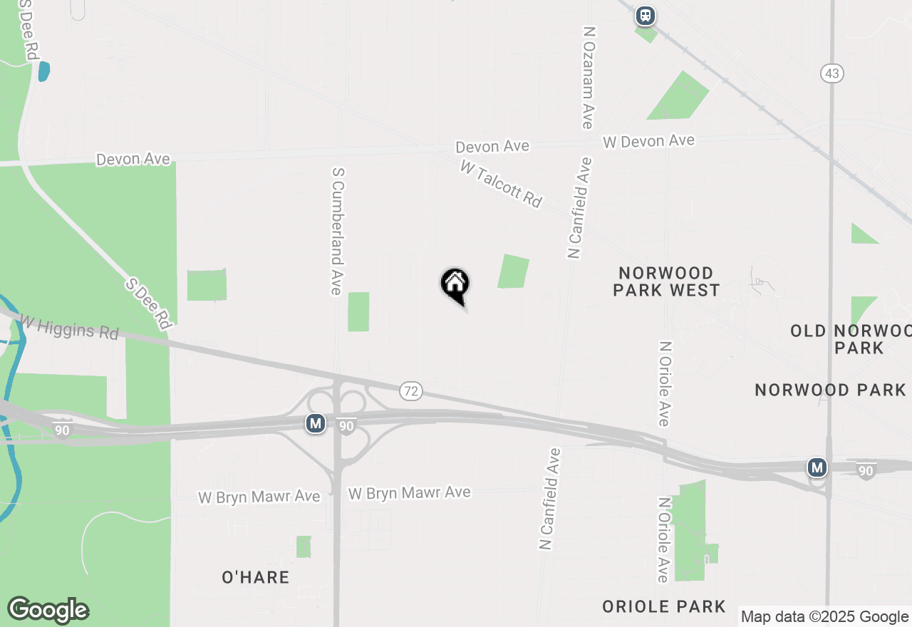 Map of (Address confidential), Park Ridge, Illinois 60068
