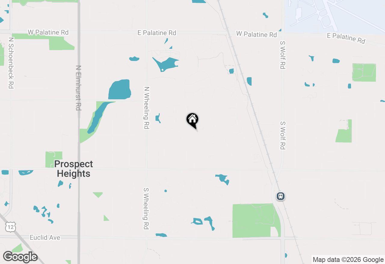 Map of 609 Claire Lane, Prospect Heights, IL 60070