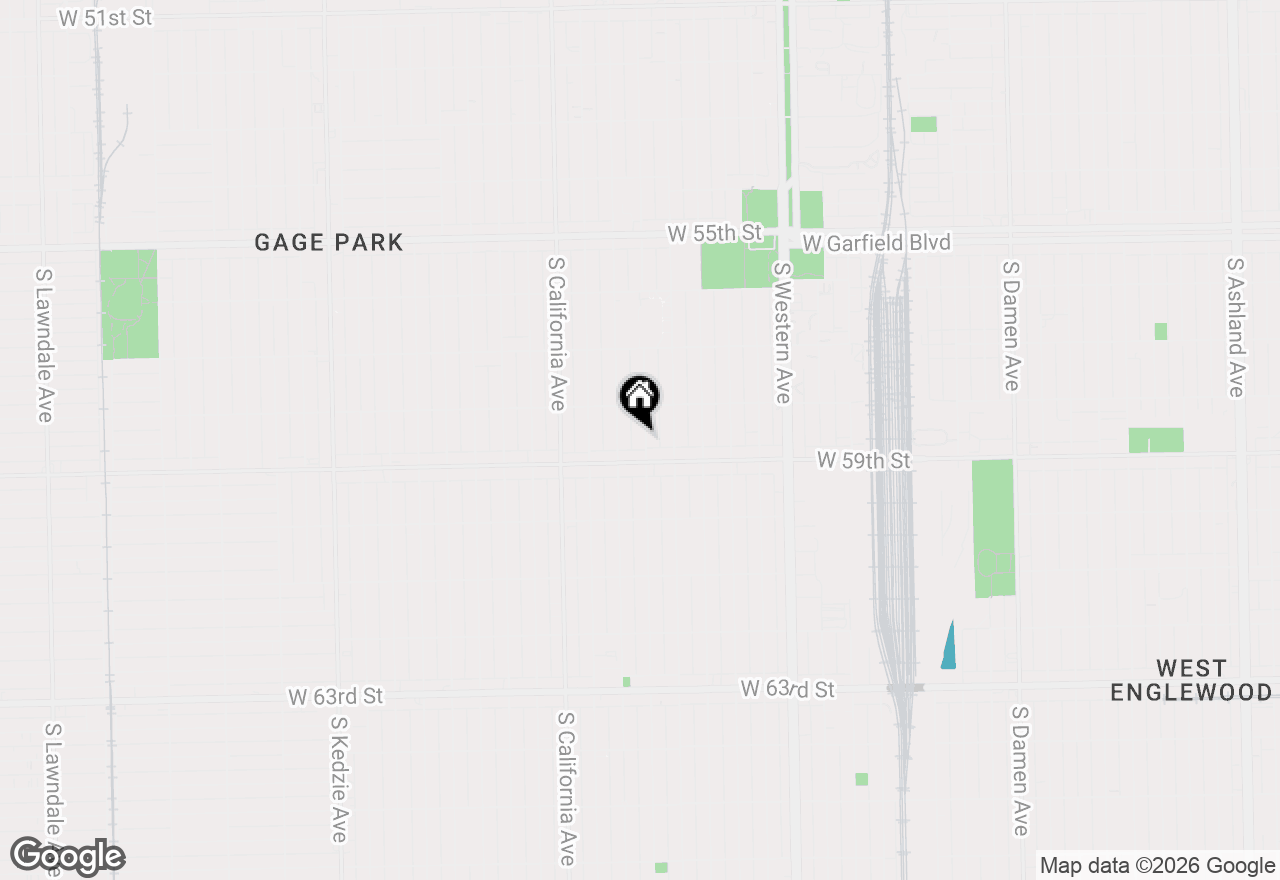 Map of (Address confidential), Chicago, Illinois 60629