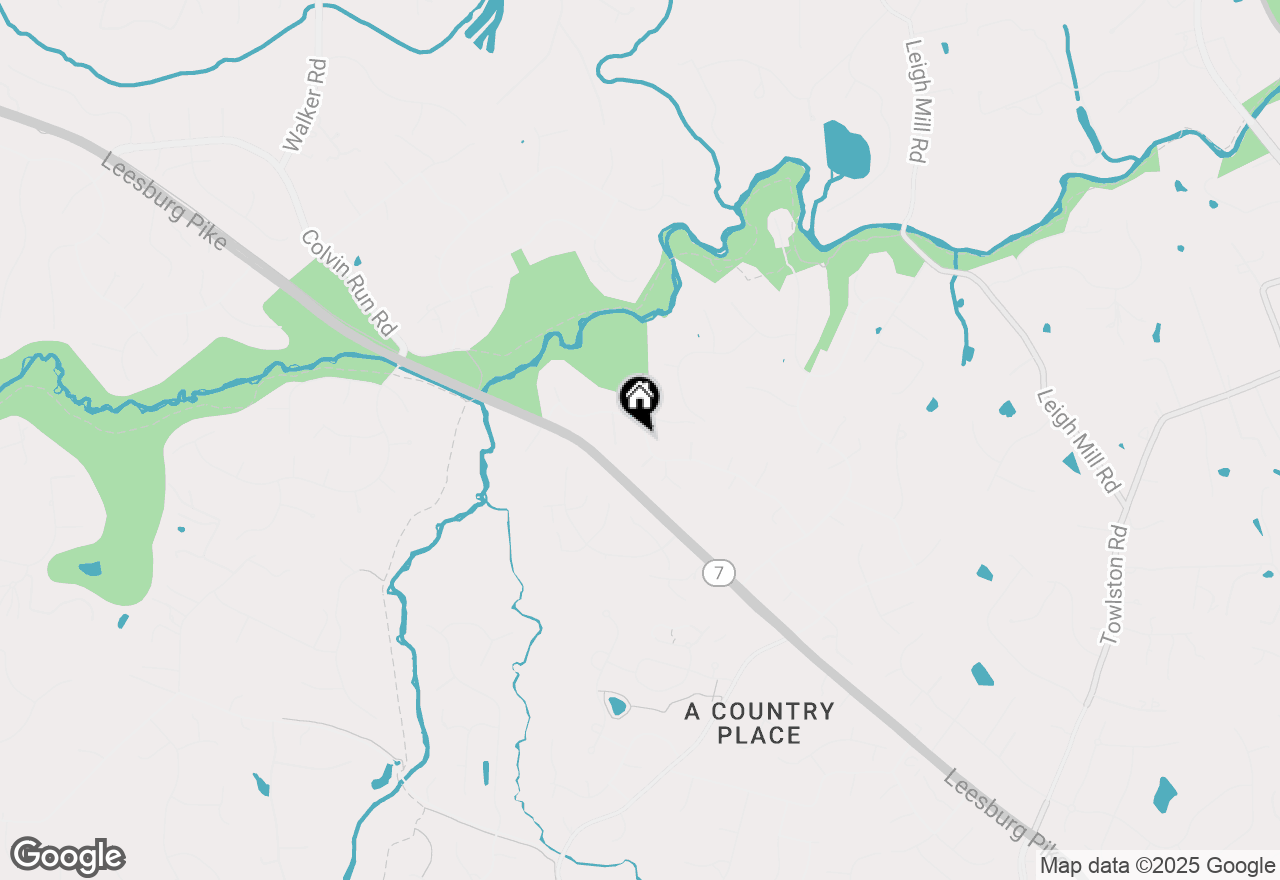 Map of 9615 Locust Hill Drive, Great Falls, VA 22066