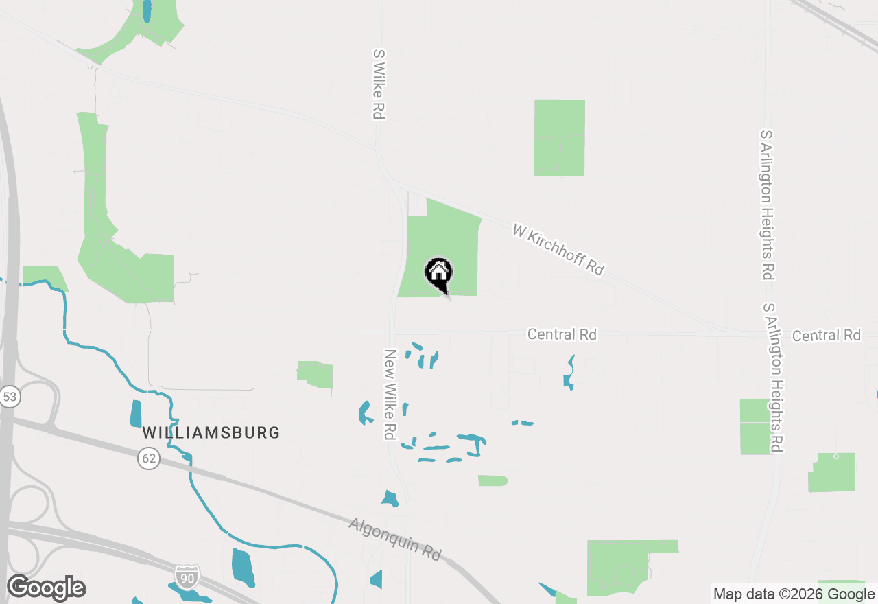 Map of 1606 W Orchard Place #1606, Arlington Heights, IL 60005