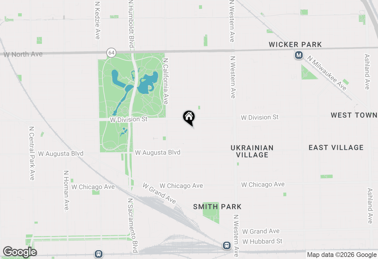 Map of 2645 W Haddon Avenue #2, Chicago, IL 60622