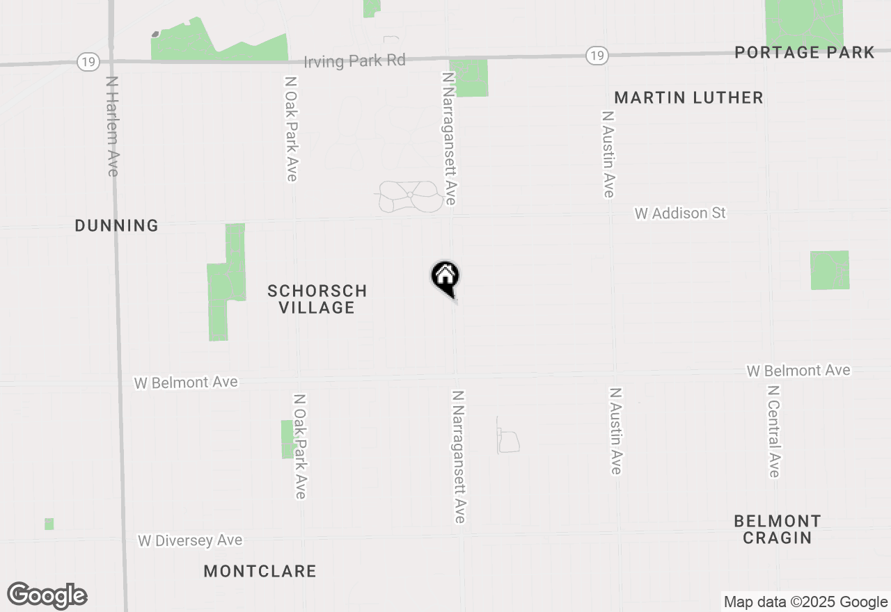 Map of 3348 N Narragansett Avenue, Chicago, IL 60634