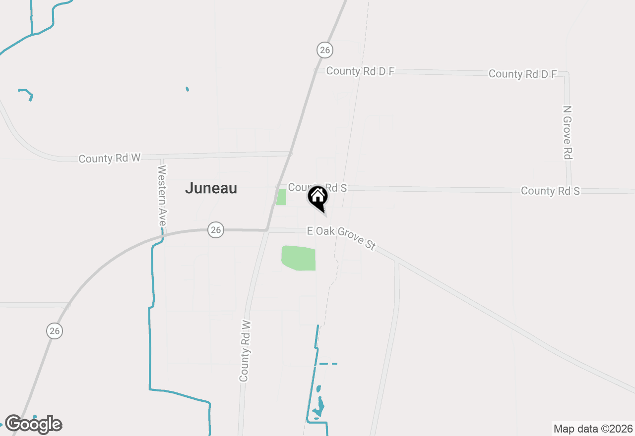 Map of 134 S Mill Street, Juneau, WI 53039
