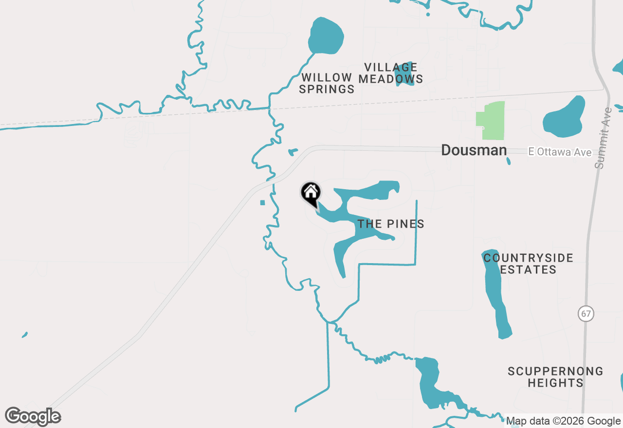 Map of 410 W Red Pine Cir, Dousman, WI 53118