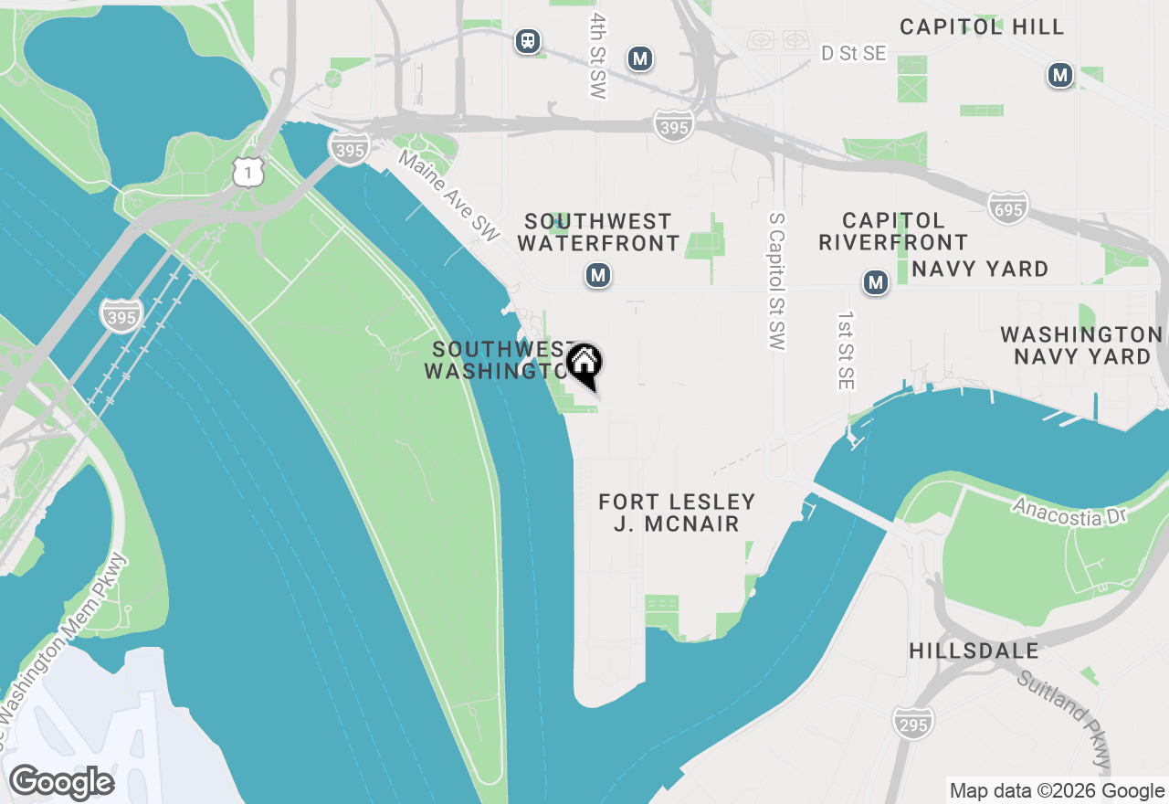 Map of 1435 4th Street Sw #B306, Washington, DC 20024