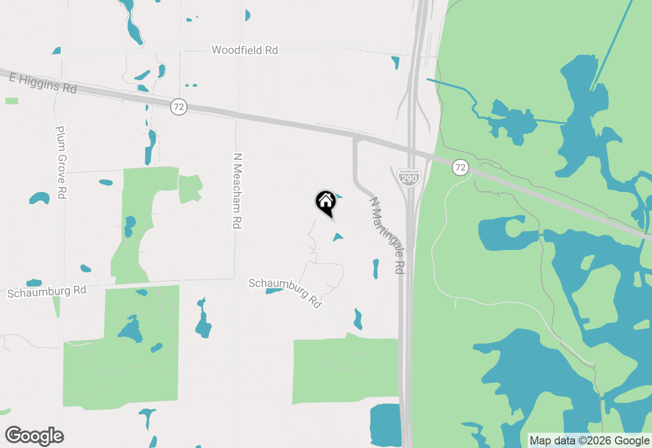 Map of 227 Parktrail Court, Schaumburg, IL 60173