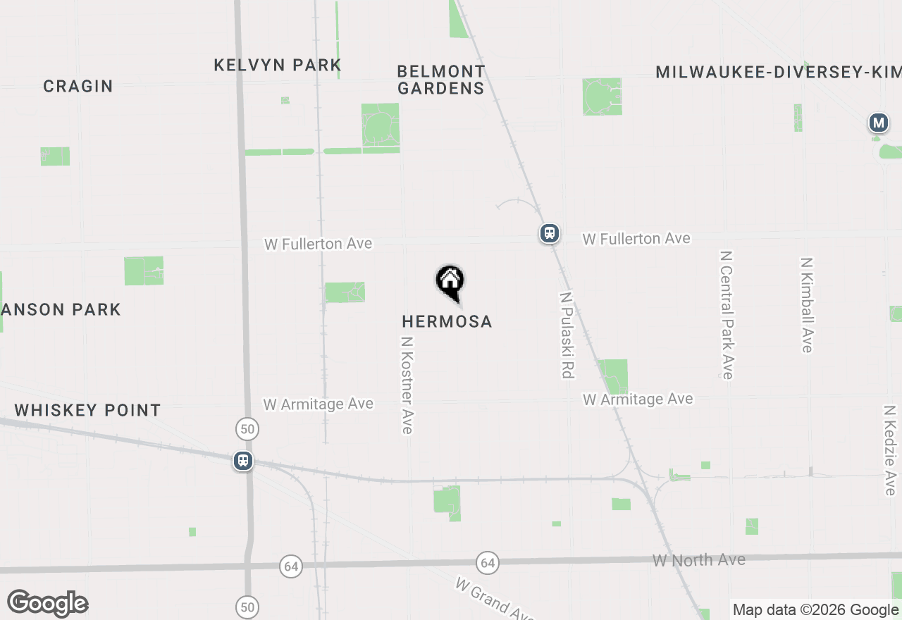 Map of 2213 N Kildare Avenue, Chicago, IL 60639