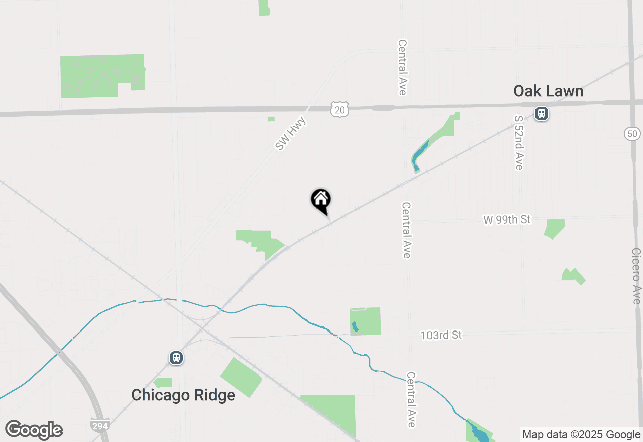 Map of 10440 S Mayfield Avenue #1A, Oak Lawn, IL 60453