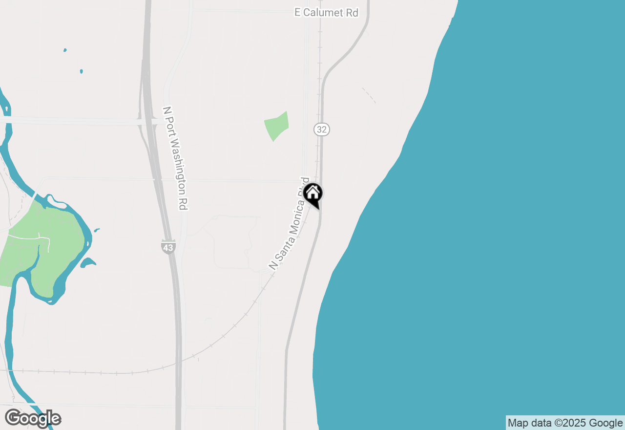 Map of 6879 N Lake Dr, Fox Point, WI 53217