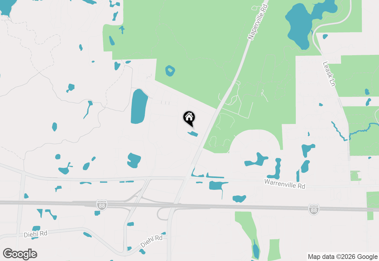 Map of 1344 Danada Court, Naperville, IL 60563