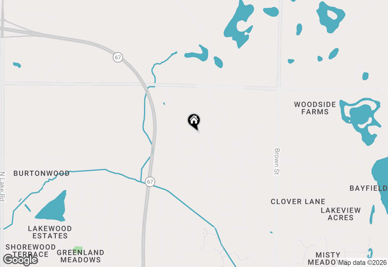 Map of 1276 Wild Rye Ln, Oconomowoc, WI 53066