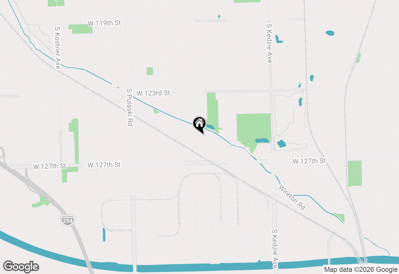 Map of 12527 S Central Park Avenue, Alsip, IL 60803
