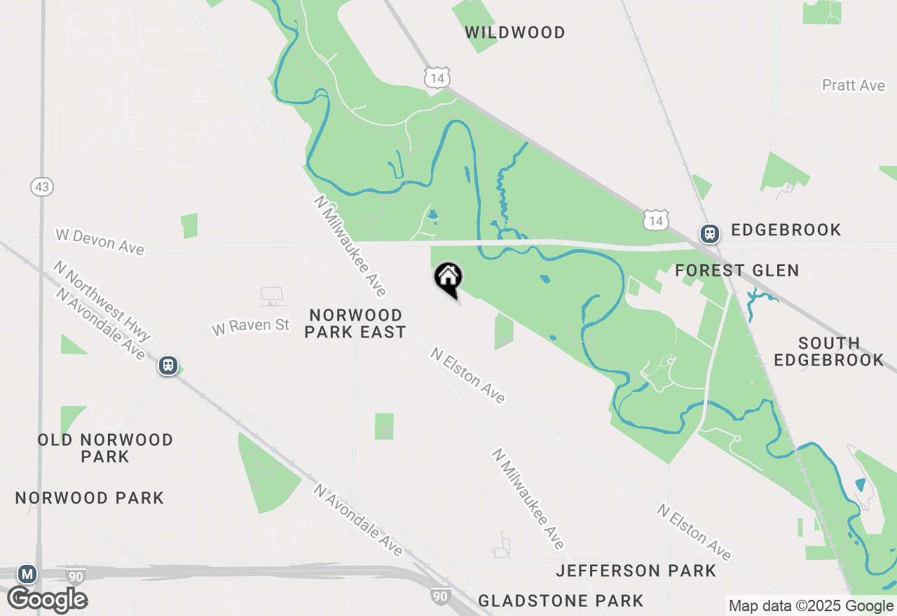 Map of 6206 N Moody Avenue, Chicago, IL 60646