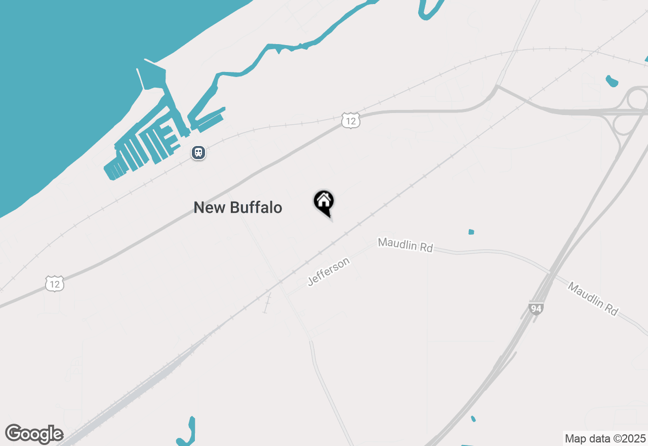 Map of 412 E Clay Street, New Buffalo, MI 49117