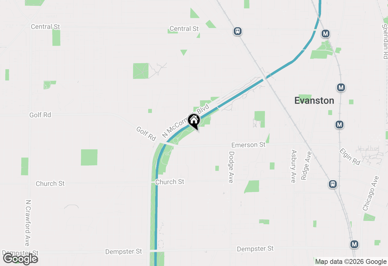 Map of 2211 Foster Street, Evanston, IL 60201