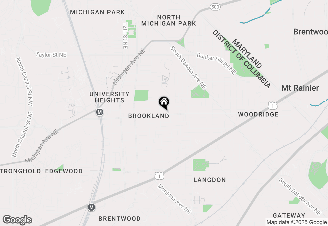 Map of 1512 Monroe Street Ne, Washington, DC 20017
