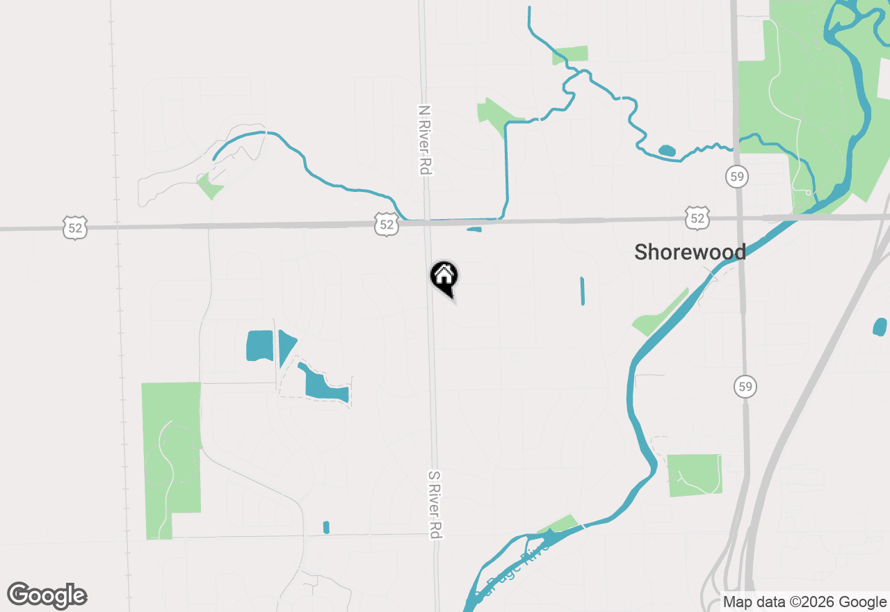 Map of 402 Clennan Place, Shorewood, IL 60404